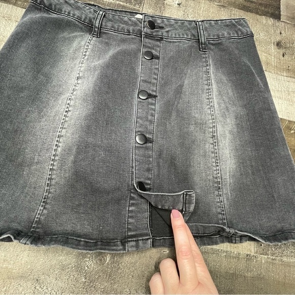 Altar’d State Front Button Denim Skirt size Medium - Picture 2 of 7